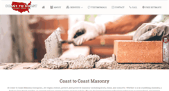 Desktop Screenshot of coasttocoastmasonry.com